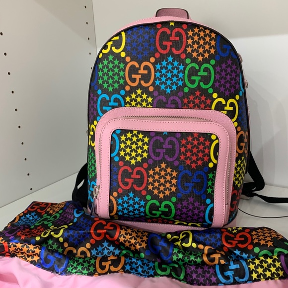 Gucci Bags Brand New Gucci Multicolored Backpack Poshmark